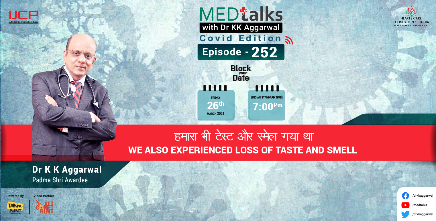 We Also Experienced Loss of Taste and Smell